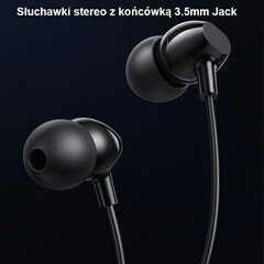 USAMS Słuchawki stereo EP-47 3.5mm biały|white 1,2m HSEP4702 (US-SJ594) цена и информация | Теплая повязка на уши, черная | pigu.lt