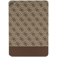 Guess GUFC10PS4SGW iPad 10.2" brązowy|brown 4G Stripe Allover цена и информация | Чехлы для планшетов и электронных книг | pigu.lt