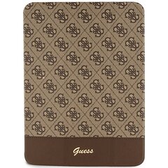 Guess GUFC11PS4SGW iPad 10.9" brązowy|brown 4G Stripe Allover цена и информация | Чехлы для планшетов и электронных книг | pigu.lt