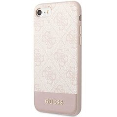 Guess GUHCI8G4GLPI iPhone 7|8|SE 2020 | SE 2022 różowy|pink hard case 4G Stripe Collection цена и информация | Чехлы для телефонов | pigu.lt