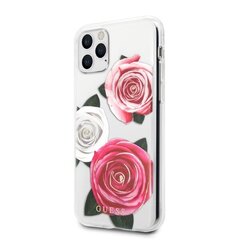 Guess GUHCN58ROSTRT iPhone 11 Pro transparent hardcase Flower Desire Pink & White Rose цена и информация | Чехлы для телефонов | pigu.lt
