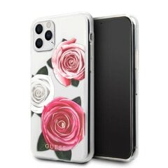 Guess GUHCN58ROSTRT iPhone 11 Pro transparent hardcase Flower Desire Pink & White Rose цена и информация | Чехлы для телефонов | pigu.lt