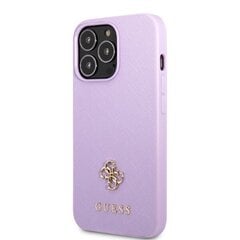 Guess GUHCP13LPS4MU iPhone 13 Pro | 13 6,1" purpurowy|purple hardcase Saffiano 4G Small Metal Logo цена и информация | Чехлы для телефонов | pigu.lt