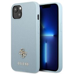 Guess GUHCP13MPS4MB iPhone 13 6,1" niebieski|blue hardcase Saffiano 4G Small Metal Logo цена и информация | Чехлы для телефонов | pigu.lt
