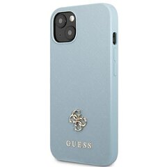 Guess GUHCP13MPS4MB iPhone 13 6,1" niebieski|blue hardcase Saffiano 4G Small Metal Logo цена и информация | Чехлы для телефонов | pigu.lt