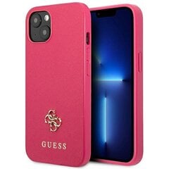 Guess GUHMP13XSPLP iPhone 13 Pro Max 6,7" różowy|pink hard case Silicone Logo Plate MagSafe цена и информация | Чехлы для телефонов | pigu.lt