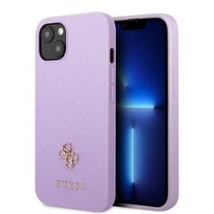 Guess GUHCP13SPS4MU iPhone 13 mini 5,4" purpurowy|purple hardcase Saffiano 4G Small Metal Logo цена и информация | Чехлы для телефонов | pigu.lt