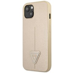 Guess GUHCP14MPSATLE iPhone 14 Plus 6,7" beżowy|beige hardcase SaffianoTriangle Logo цена и информация | Чехлы для телефонов | pigu.lt