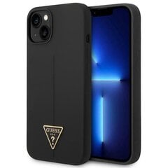 Guess GUHCP14MSLTGK iPhone 14 Plus 6,7" czarny|black hardcase Silicone Triangle цена и информация | Чехлы для телефонов | pigu.lt