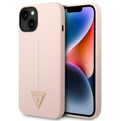 Guess GUHCP14MSLTGP iPhone 14 Plus 6,7" różowy|pink hardcase Silicone Triangle цена и информация | Чехлы для телефонов | pigu.lt