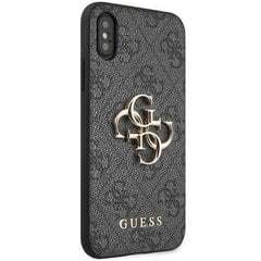 Guess GUHCPX4GMGGR iPhone X|XS szary|grey hardcase 4G Big Metal Logo цена и информация | Чехлы для телефонов | pigu.lt