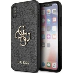 Guess GUHCPX4GMGGR iPhone X|XS szary|grey hardcase 4G Big Metal Logo цена и информация | Чехлы для телефонов | pigu.lt