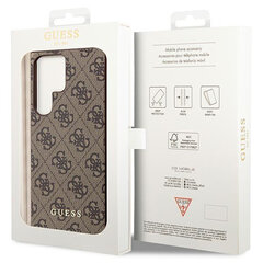 Guess GUHCS23LGF4GBR S23 Ultra S918 brązowy|brown hardcase 4G Charms Collection kaina ir informacija | Telefono dėklai | pigu.lt