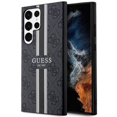 Guess GUHCS23LP4RPSK S23 Ultra S918 czarny|black hardcase 4G Printed Stripe цена и информация | Чехлы для телефонов | pigu.lt