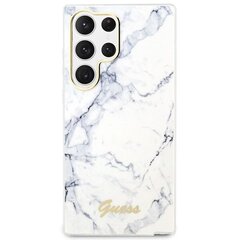 Guess GUHCS23LPCUMAH S23 Ultra S918 biały|white hardcase Marble цена и информация | Чехлы для телефонов | pigu.lt