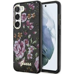 Guess GUHCS23MHCFWSK S23+ S916 czarny|black hardcase Flower Collection цена и информация | Чехлы для телефонов | pigu.lt