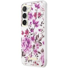 Guess GUHCS23MHCFWST S23+ S916 biały|white hardcase Flower Collection цена и информация | Чехлы для телефонов | pigu.lt