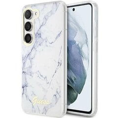 Guess GUHCS23MPCUMAH S23+ S916 biały|white hardcase Marble цена и информация | Чехлы для телефонов | pigu.lt