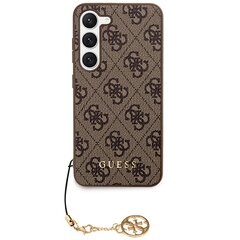 Guess GUHCS23SGF4GBR S23 S911 brązowy|brown hardcase 4G Charms Collection цена и информация | Чехлы для телефонов | pigu.lt