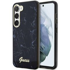 Guess GUHCS23SPCUMAK S23 S911 czarny|black hardcase Marble цена и информация | Чехлы для телефонов | pigu.lt