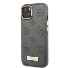 Guess GUHMP13MSAPSTG iPhone 13 6,1" szary|grey hardcase Peony Logo Plate MagSafe цена и информация | Чехлы для телефонов | pigu.lt