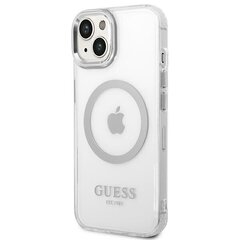 Guess GUHCP14MHGCRHS iPhone 14 Plus 6,7" srebrny|silver hardcase Croco Collection цена и информация | Чехлы для телефонов | pigu.lt