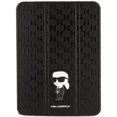 Karl Lagerfeld KLFC11SAKHPKK iPad 10.9" Folio Magnet Allover Cover czarny|black Saffiano Monogram Ikonik цена и информация | Чехлы для планшетов и электронных книг | pigu.lt