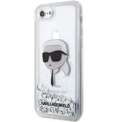 Karl Lagerfeld KLHCI8LNKHCH iPhone 7|8| SE 2020 | SE 2022 srebrny|silver hardcase Glitter Karl Head цена и информация | Чехлы для телефонов | pigu.lt