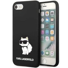 Karl Lagerfeld KLHCI8SNCHBCK iPhone 7|8| SE 2020 | SE 2022 hardcase czarny|black Silicone Choupette цена и информация | Чехлы для телефонов | pigu.lt