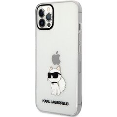 Karl Lagerfeld KLHCP12MHNCHTCT iPhone 12 |12 Pro 6,1" transparent hardcase Ikonik Choupette цена и информация | Чехлы для телефонов | pigu.lt