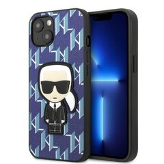 Karl Lagerfeld KLHCP13SPMNIKBL iPhone 13 mini 5,4" hardcase niebieski|blue Monogram Ikonik Patch цена и информация | Чехлы для телефонов | pigu.lt