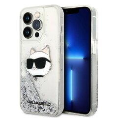 Karl Lagerfeld KLHCP14XLNKHCH iPhone 14 Pro Max 6,7" srebrny|silver hardcase Glitter Karl Head цена и информация | Чехлы для телефонов | pigu.lt