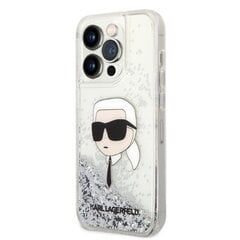 Karl Lagerfeld KLHCP14LLNKHCH iPhone 14 Pro 6,1" srebrny|silver hardcase Glitter Karl Head цена и информация | Чехлы для телефонов | pigu.lt