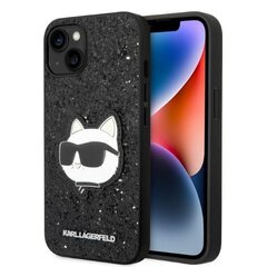 Karl Lagerfeld KLHCP14MG2CPK iPhone 14 Plus 6,7" czarny|black hardcase Glitter Choupette Patch цена и информация | Чехлы для телефонов | pigu.lt