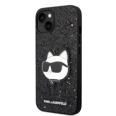 Karl Lagerfeld KLHCP14MG2CPK iPhone 14 Plus 6,7" czarny|black hardcase Glitter Choupette Patch цена и информация | Чехлы для телефонов | pigu.lt