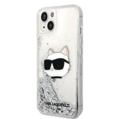 Karl Lagerfeld KLHCP14MLNCHCS iPhone 14 Plus 6,7" srebrny|silver hardcase Glitter Choupette Head цена и информация | Чехлы для телефонов | pigu.lt