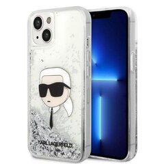 Karl Lagerfeld KLHCP14MLNKHCH iPhone 14 Plus 6,7" srebrny|silver hardcase Glitter Karl Head цена и информация | Чехлы для телефонов | pigu.lt