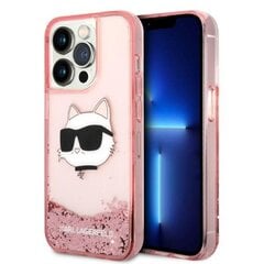 Karl Lagerfeld KLHCP14XLNCHCP iPhone 14 Pro Max 6,7" różowy|pink hardcase Glitter Choupette Head цена и информация | Чехлы для телефонов | pigu.lt