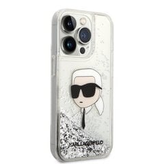 Karl Lagerfeld KLHCP14XLNKHCH iPhone 14 Pro Max 6,7" srebrny|silver hardcase Glitter Karl Head цена и информация | Чехлы для телефонов | pigu.lt