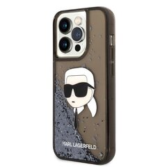 Karl Lagerfeld KLHCP14XLNKHCK iPhone 14 Pro Max 6,7" czarny|black hardcase Glitter Karl Head цена и информация | Чехлы для телефонов | pigu.lt