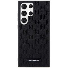 Karl Lagerfeld KLHCS23LSAKLHPK S23 Ultra S918 hardcase czarny|black Saffiano Mono Metal Logo цена и информация | Чехлы для телефонов | pigu.lt