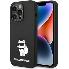 Karl Lagerfeld KLHMP14LSNCHBCK iPhone 14 Pro 6,1" hardcase czarny|black Silicone Choupette MagSafe цена и информация | Чехлы для телефонов | pigu.lt