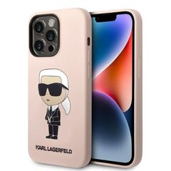 Karl Lagerfeld KLHCS23SSNIKBCP S23 S911 hardcase różowy|pink Silicone Ikonik цена и информация | Чехлы для телефонов | pigu.lt