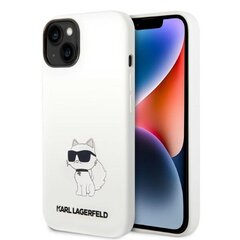 Karl Lagerfeld KLHMP14MSNCHBCH iPhone 14 Plus 6,7" hardcase biały|white Silicone Choupette MagSafe цена и информация | Чехлы для телефонов | pigu.lt