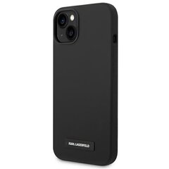 Karl Lagerfeld KLHMP14SSLMP1K iPhone 14 6,1" hardcase czarny|black Silicone Plaque Magsafe цена и информация | Чехлы для телефонов | pigu.lt