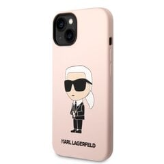 Karl Lagerfeld KLHCS23SSNIKBCP S23 S911 hardcase różowy|pink Silicone Ikonik цена и информация | Чехлы для телефонов | pigu.lt