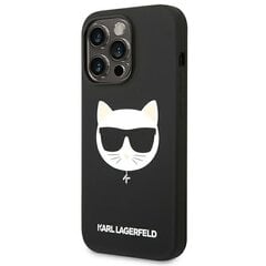 Karl Lagerfeld KLHMP14XSLCHBK iPhone 14 Pro Max 6,7" hardcase czarny|black Silicone Choupette Head Magsafe цена и информация | Чехлы для телефонов | pigu.lt