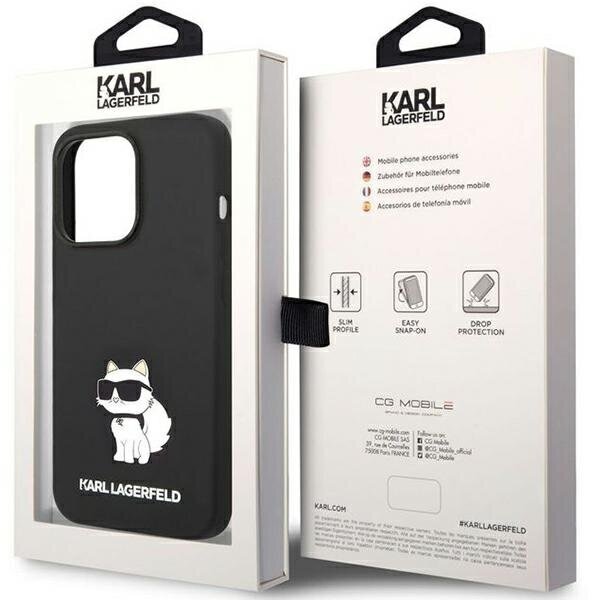 Karl Lagerfeld KLHMP14XSNCHBCK, juodas kaina ir informacija | Telefono dėklai | pigu.lt