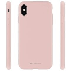 Mercury Silicone Case, rožinis kaina ir informacija | Telefono dėklai | pigu.lt