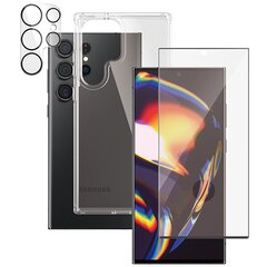 PanzerGlass Bundle 3in1 Sam S23 Ultra S918 Hardcase + Screen Protector + Camera Lens 0435+7317 цена и информация | Чехлы для телефонов | pigu.lt